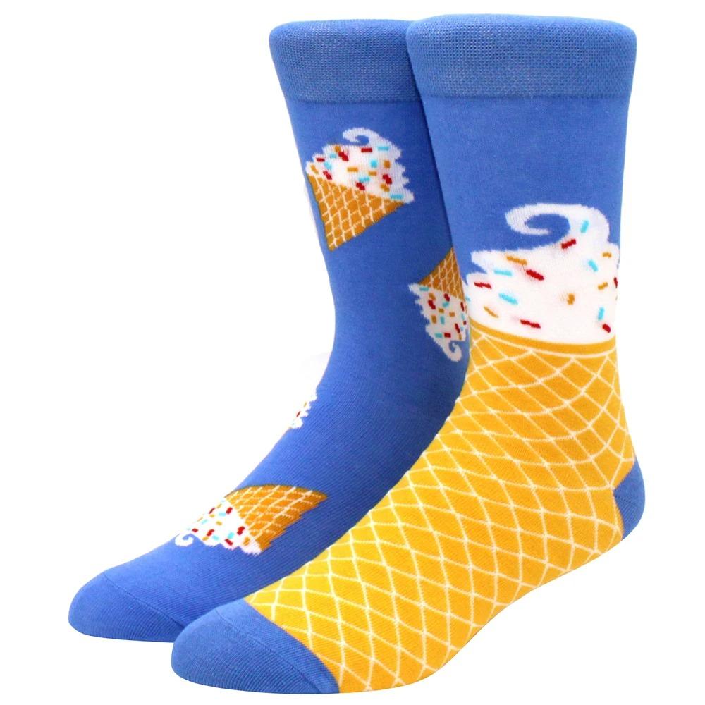 Herren Damen Socken Kreative AB Asymmetrische Baumwollsocken Mode Persönlichkeit Trend Cartoon Paar Lustige Socken Täglich Große Größe Socken