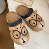 Women Indoor Bathroom Slippers Cute Cartoon Bear Men Summer Flip-flops Soft EVA Anti-slip Couples Home Thick Soled Beach Slides