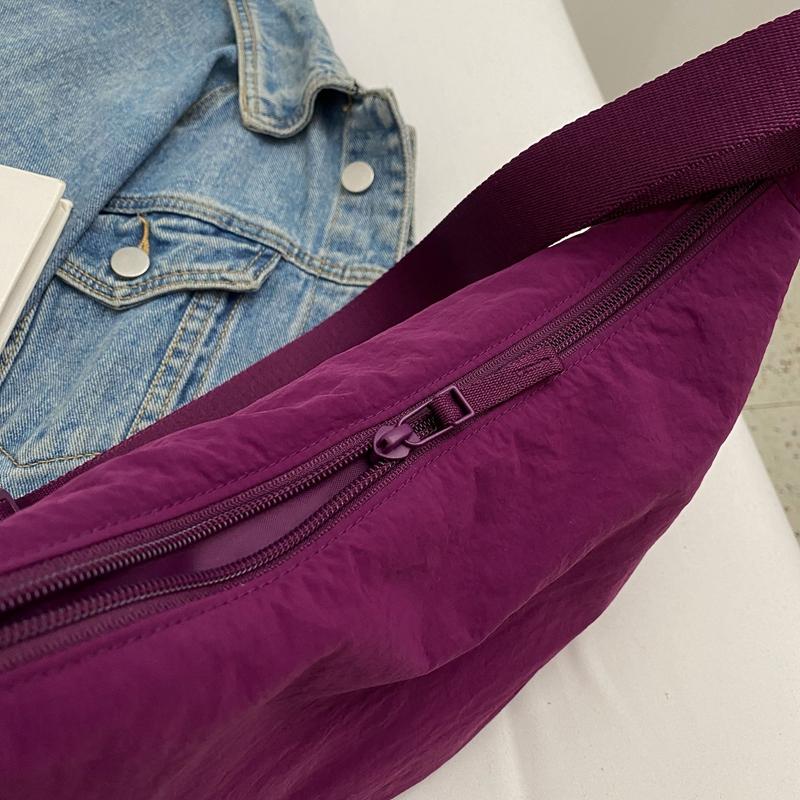 Small Bag Women's Simple All-Match Satchel Shoulder Bag Crossbody Dumpling Bag for Travel