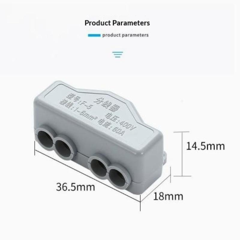 Compact Splice Electrical Connectors High Power Conductor Flame Retardant Insulated for Commercial Building Wiring Jobs