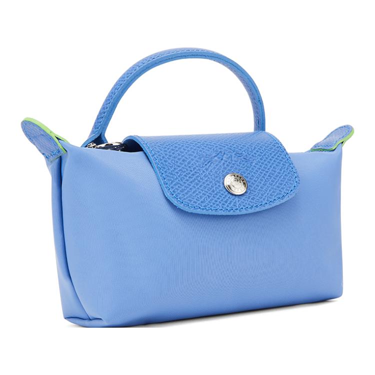 Longchamp Le Pliage Zelené Logo Zapínání na Cvakací Zip Minimalistické Recyklovaná Polyamidová Canvas S Koženými Knoflíky Taška Tote Dámské tašky tote 34175919P82