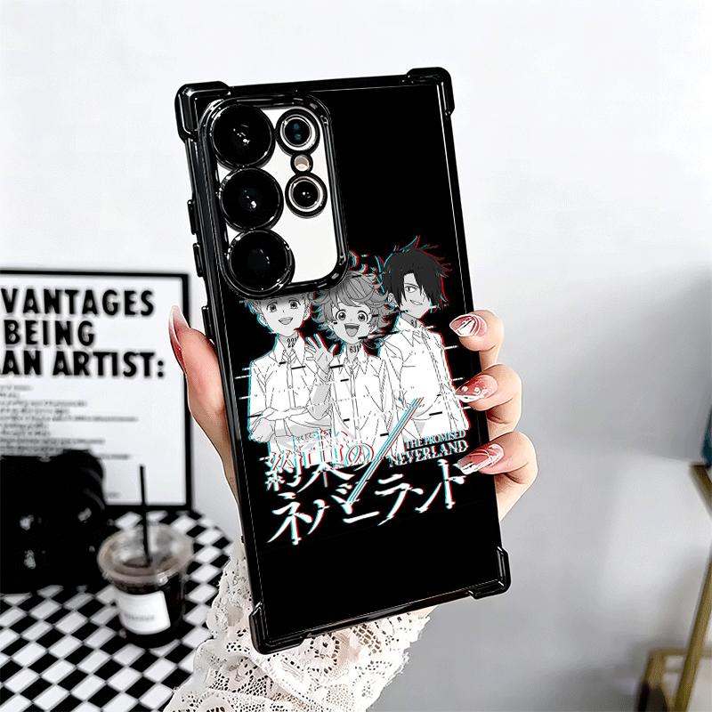 The Promised Neverland Anime Soft Phone Case For Samsung Galaxy S26 Ultra S25 Edge S24 FE S23 Plus S22 S21 + S20 Plating Anti-Fa
