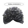 Faux Pearl Headscarf Hat Lace Flower Bohemian Headscarf Fashion Bonnet Hat  Summer Wear