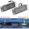 Xenon White LED License Plate Lights for Buick Encore Verano Enclave Envision LaCrosse Cadillac CTS XTS SRX ELR Chevy Equinox GMC Acadia Terrain Rear