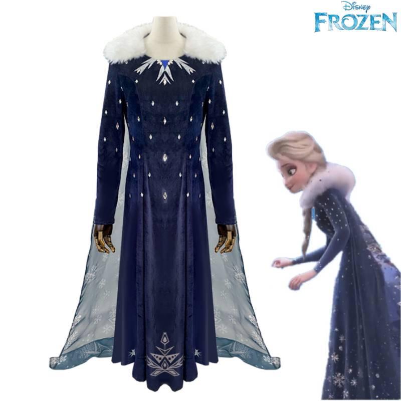 Kostým pro Cosplay Ledové dobrodružství Elsa Princezna Plná sada S ledovými šaty Sněhového miminka