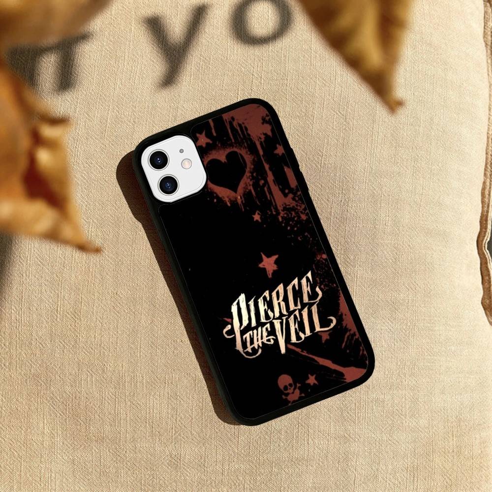 P-Pierce The Veil Band PC+TPU Phone Case For iPhone 17 16 15 14 PRO MAX 11 12 13 PLUS MINI Cover