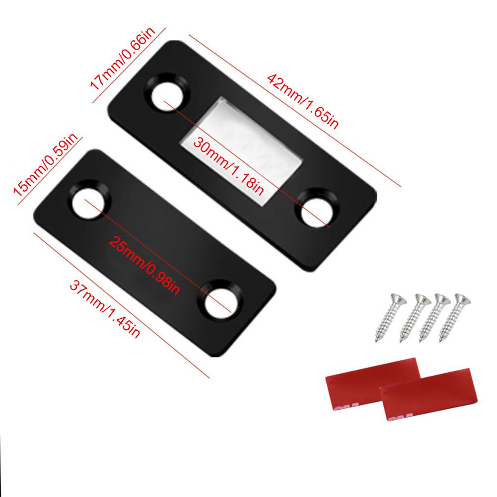 Magnetischer Türfang Ultra-dünne Schrankmagnete Closer Möbel Starke magnetische Saugkraft mit Klebeband für Schrank