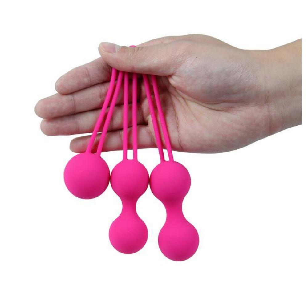 3Pcs Adult Products Female Vagina Masturbation Exercise Balls Dumbbell Balls Shrinking Balls Private Parts Tightening Exercise