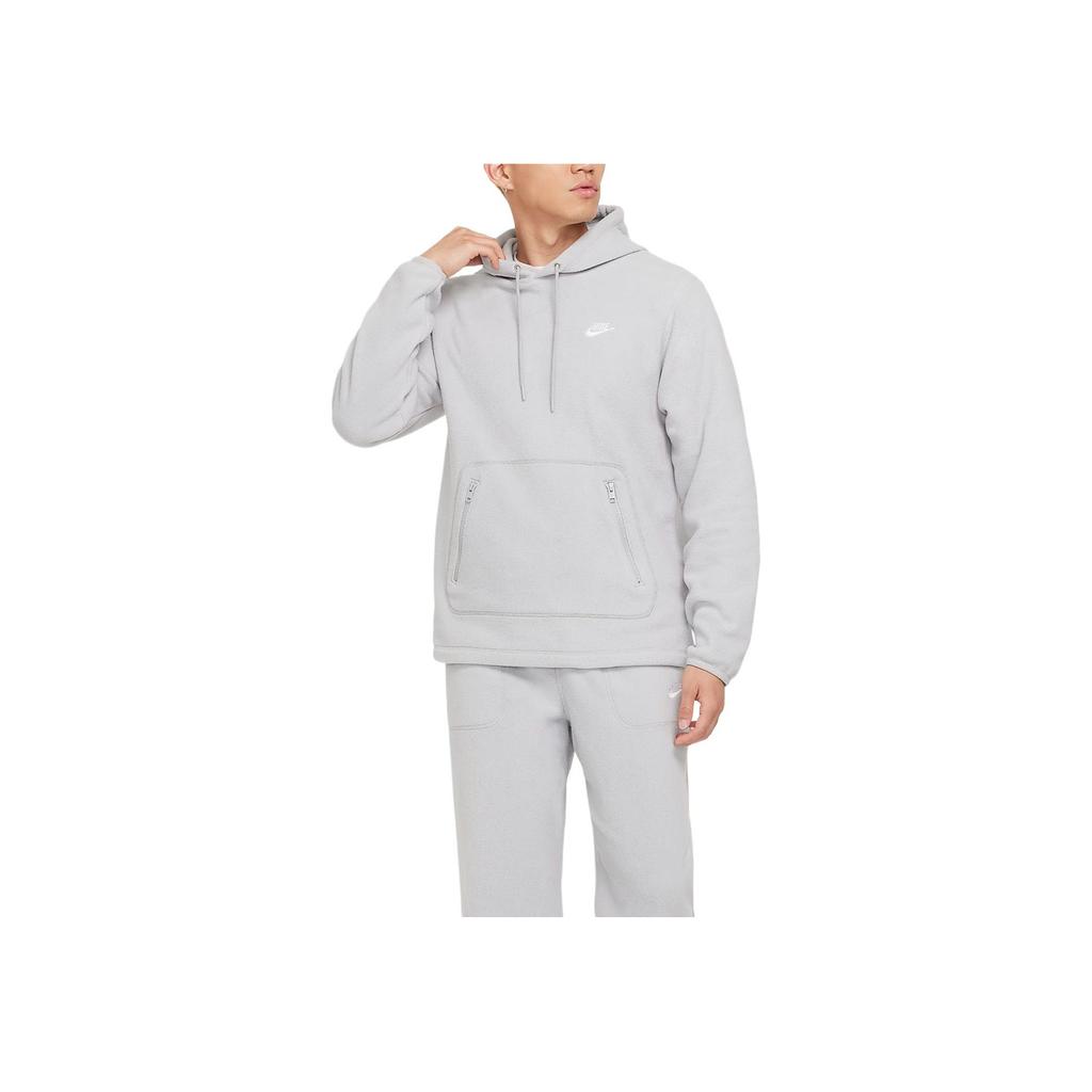 Nike Club Fleece Warm Comfortable Soft Breathable Hoodie Men hoodies Gray FZ0661-077