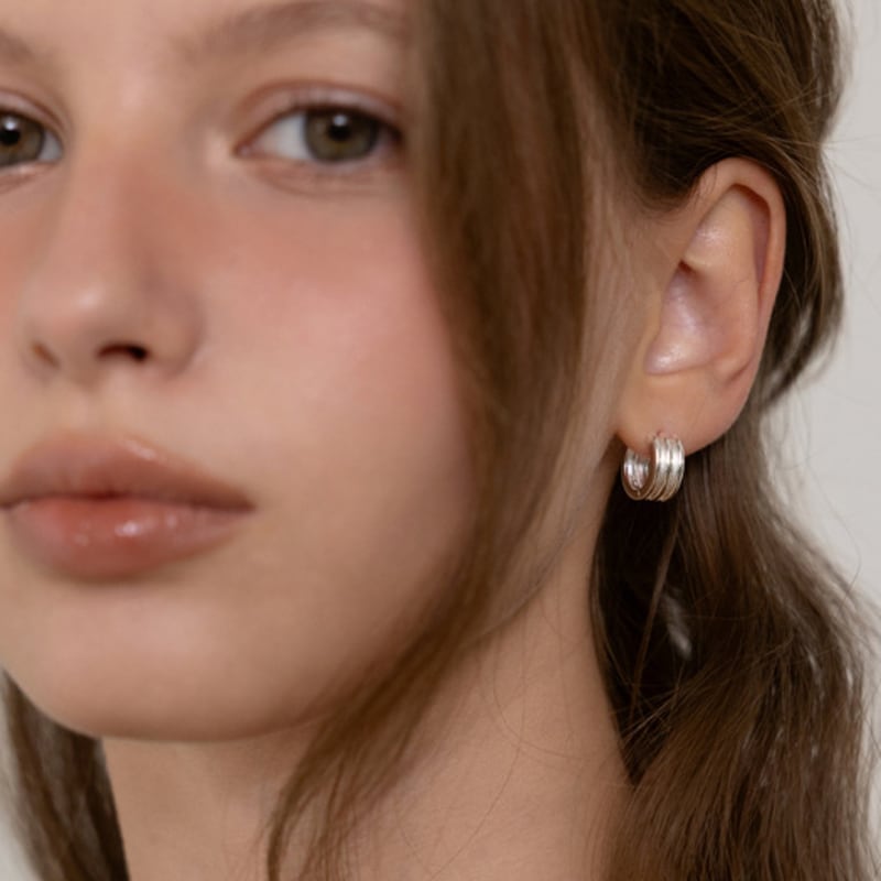 Tatiana Bold Line Hoop Earrings EC3254