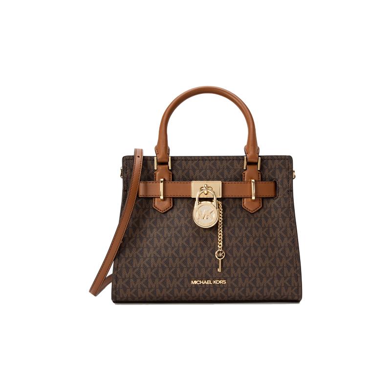 MICHAEL KORS Hamilton Classic Presbyopia Leather Handbag Small Women s Multicolor коричневый