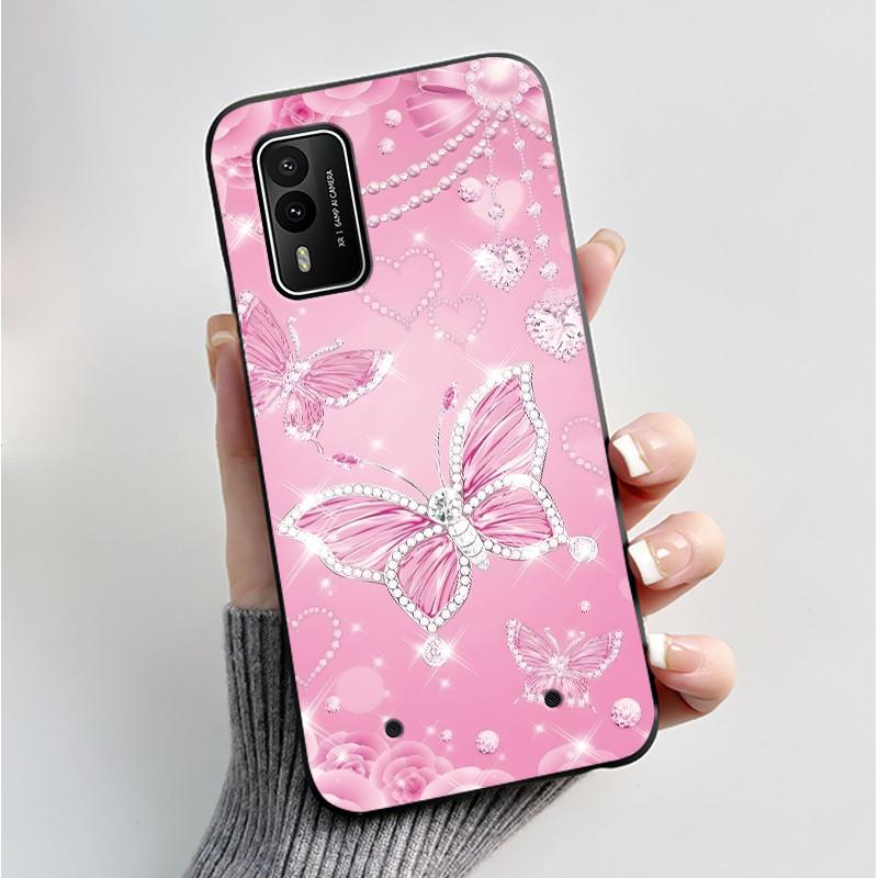 Printed Phone Case For Nokia XR21 Coque Capa Soft Silicone Black Shell Cover Cute Flower Cartoon Casing Fundas