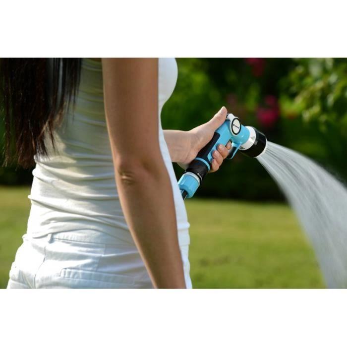 Pistolet arroseur - Cellfast - Ergo - Régulation débit non-progressive - Jet d'eau réglable - Système SafeTouch