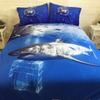 Stunning 3d Shark Duvet Cover With Pillow Cases Marine Animal Quilt Bedding Set New