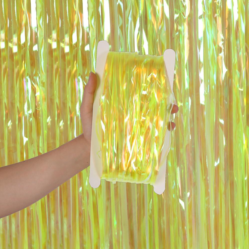 Candy Vibrant 1x2m Rain Curtain In Orange Green Yellow Pink Purple For Festive Decor Party