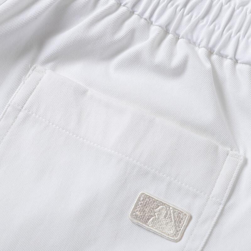 New MLB Casual Shorts Women's White 3FSMB0143-43IVS