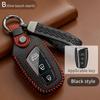 Leather Smart Key Fob Cover For Hyundai Sonata Tucson Santa Fe Elantra Palisade Kia K5 K3 Sportage Sorento Carnival Key Case