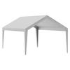 Carport Replacement Canopy Cover 12 x 20 ft, Garage Top Tent Shelter Tarp Heavy-Duty Waterproof & UV Protected, Easy Installation with Ball