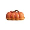 Su's Pumpkin Ceramic Dish for Bread, Cake, Candy, and Snack Servings