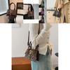Trendy Retro Leopard Print Casual Shoulder Bag Stylish Small Square Purse In Black Green Purple Brown