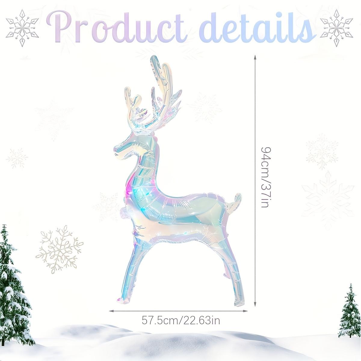 

Colorful reindeer standing aluminum foil balloons, suitable for Christmas parties and winter themed birthday parties Other&Other
