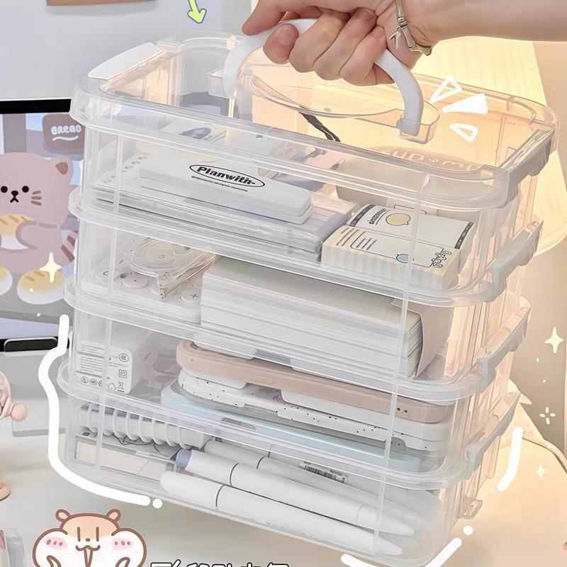 Storage Organizer Box Tool Classification Box Handmade Sewing Supplies Suitable Storage Box for Needles, Thread, Scissors,
