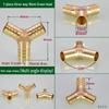 Copper Y-Junction Hose Connector for Soft, Rubber, and Leather Hoses (Sizes: 4mm-19mm)