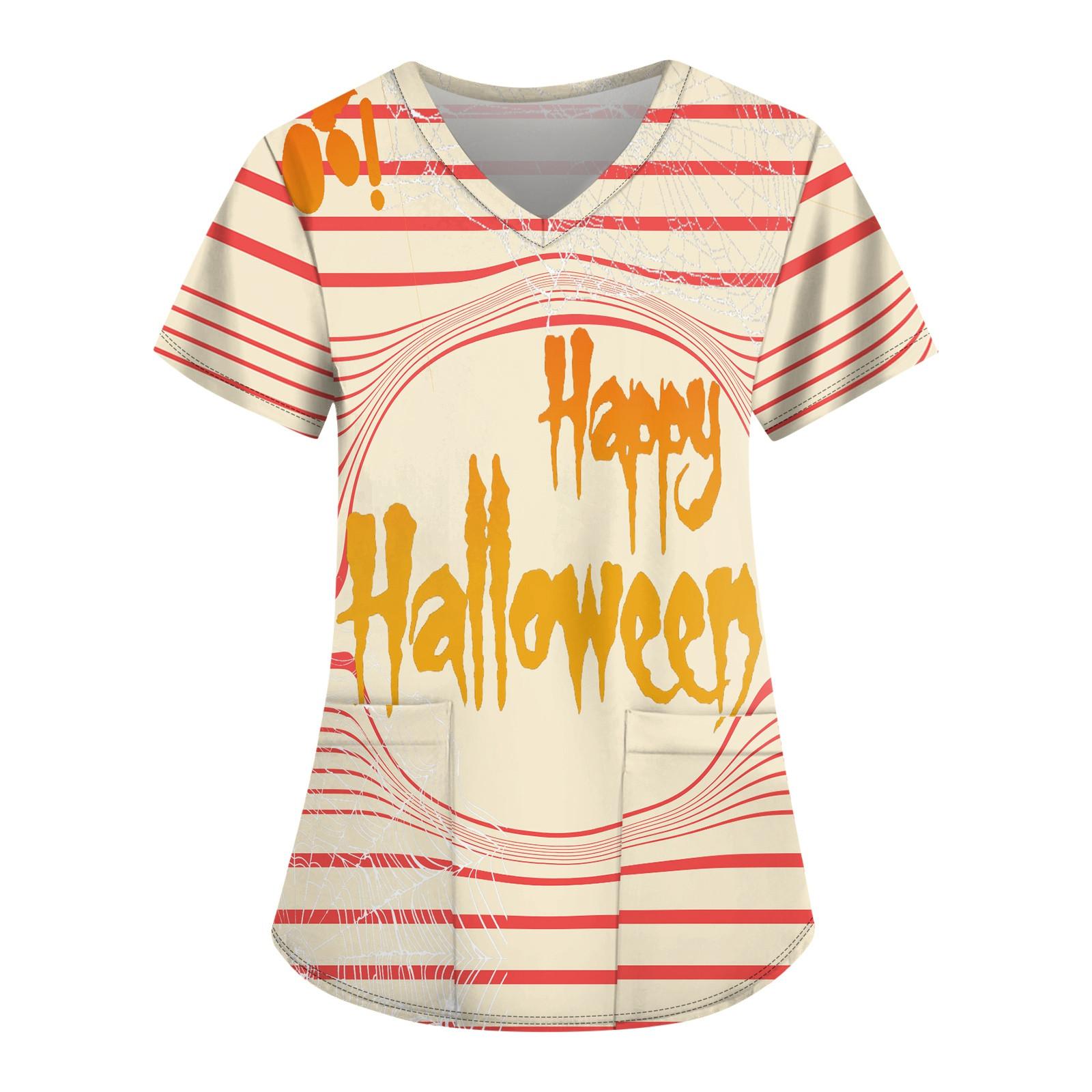 

Жіночі вільні топи з короткими рукавами, повсякденні топи великих розмірів, V-подібний виріз, короткі рукави, повсякденні літні футболки Жіночі топи, футболки, робочий одяг XXXL помаранчевий