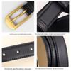 Simple Leather Belt For Women And Men With Silver Alloy Buckle For Casual And Office Wear