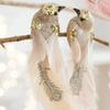 1 pair Glitter Christmas Birds Ornament Colorful Christmas Tree Decoration  Holiday Festival Decor