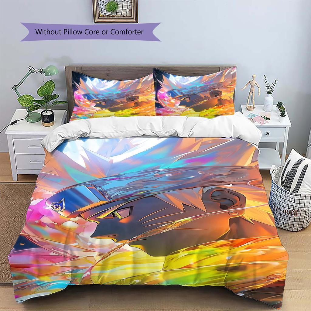 Set Copripiumino Trapuntato con Fantasia Cartone Animato Federa Decorazione per la Casa Regalo di Compleanno (1 * copripiumino + 2 * federa, senza nucleo)