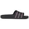 Adidas Adilette Aqua Slides Comfortable Silent Slide Sandals Women Slides Black Purple GX4279