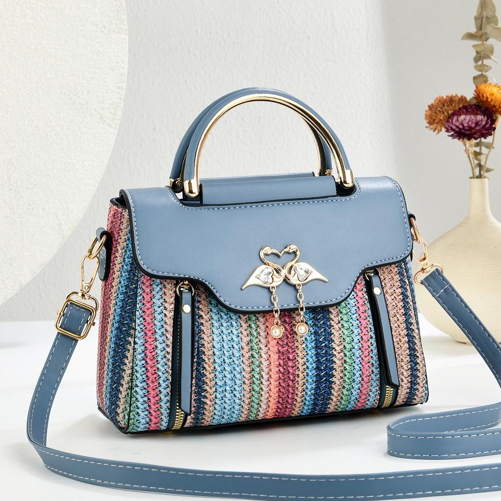 Women's 2026 New Fashion Color Handheld Shoulder Bag Women's Versatile Large Capacity Popular Crossbody Small Square Bag