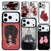 Capa Case for iPhone 17 Air 16 Pro Max 15 Plus 11 13 Mini 14 12 Back Phone Cover Boxing Gloves