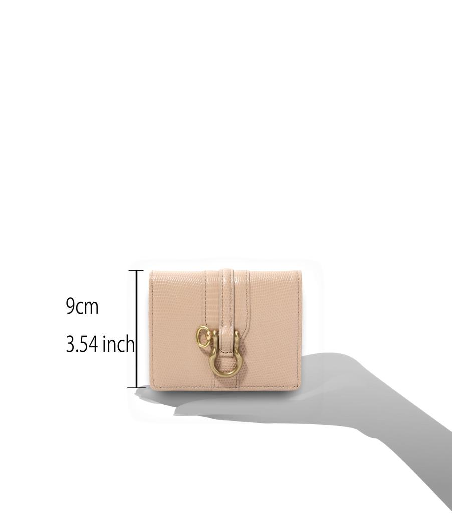 and Rosette Folded Wallet Lizard [Toff Lodestone]