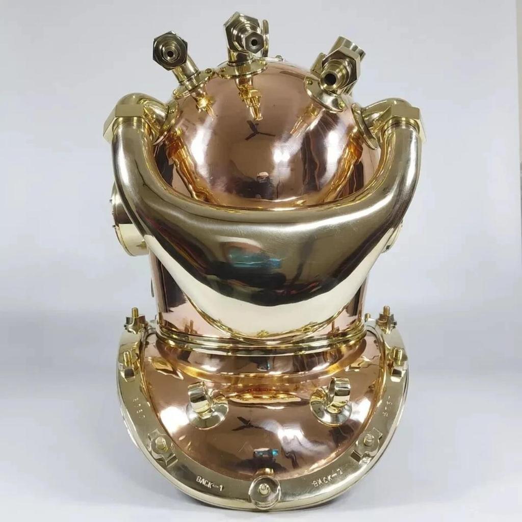 Copper Brass Diving Helmet US Navy Mark V Deep Sea Scuba Divers Heavy Helmet