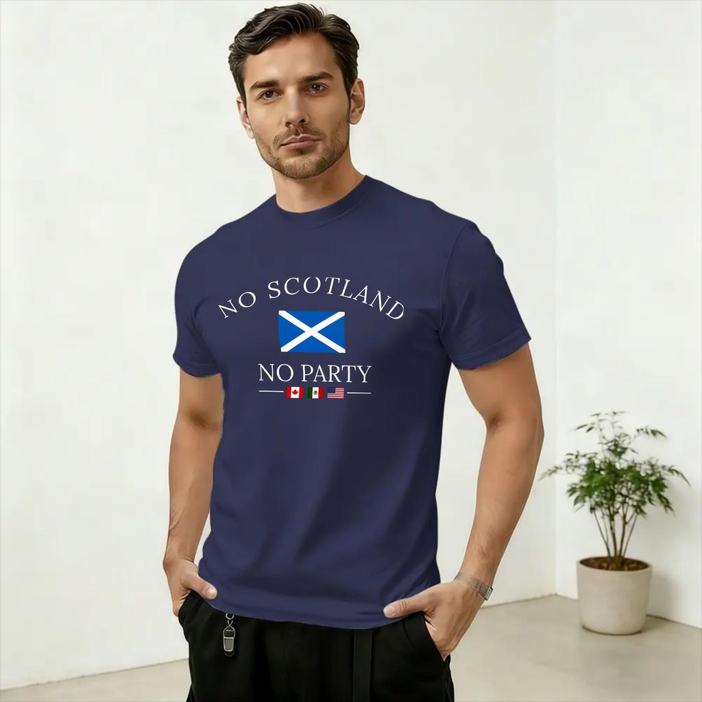 No Scotland No Party T Shirt Summer Harajuku TShirts Unisexs 100 Cotton Comfortable 4XL 5XL 6XL Clothes ShortSleeve Funny Tops
