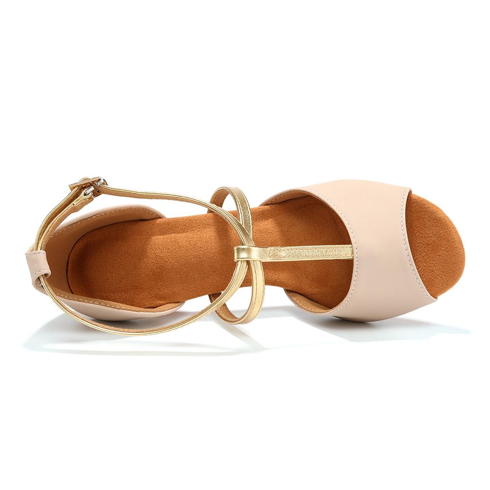 Women Latin Dance Shoes Ballroom Dancing Shoes Salsa Party Square Shoes 7cm High Heel
