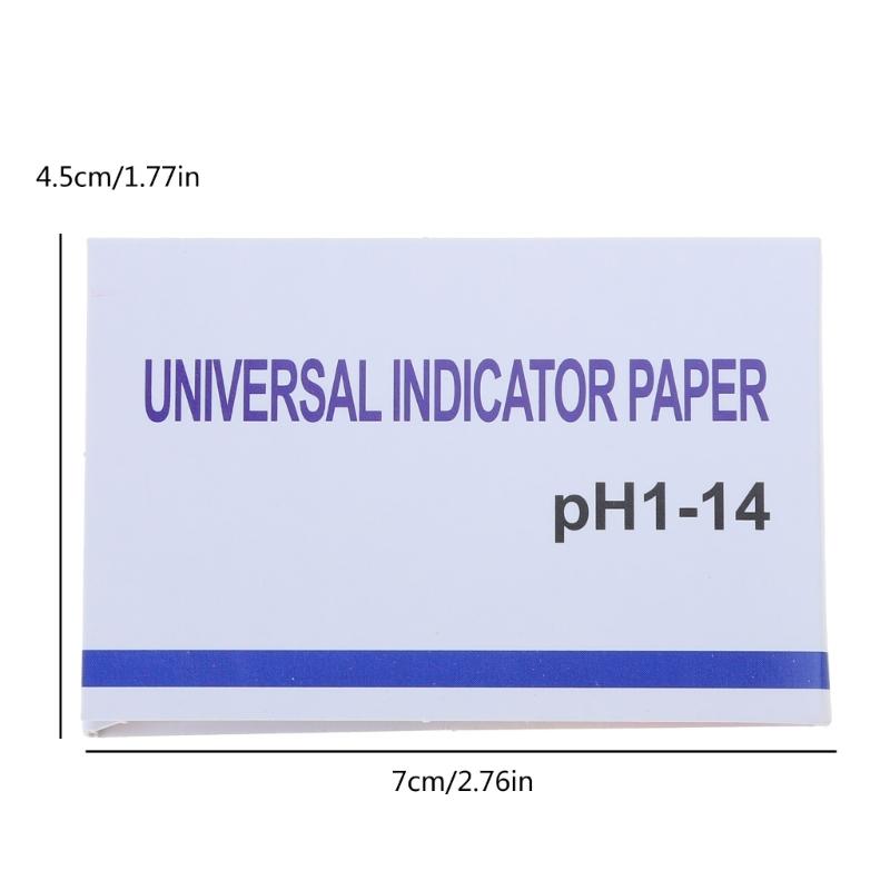 80 Strips 1-14pH Test Paper Litmus Test Paper for Water Soil Testing Alkaline Acid Indicator Testing Measuring Tool