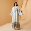 NC21 Middle East Women's V-Neck Tassel Print Abaya Dress