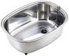 Ernest In Stainless Steel Washtub with Legs and Inner Stopper 29 X 38 X Cm [Made Japan] A-75435 Approx. 15.5