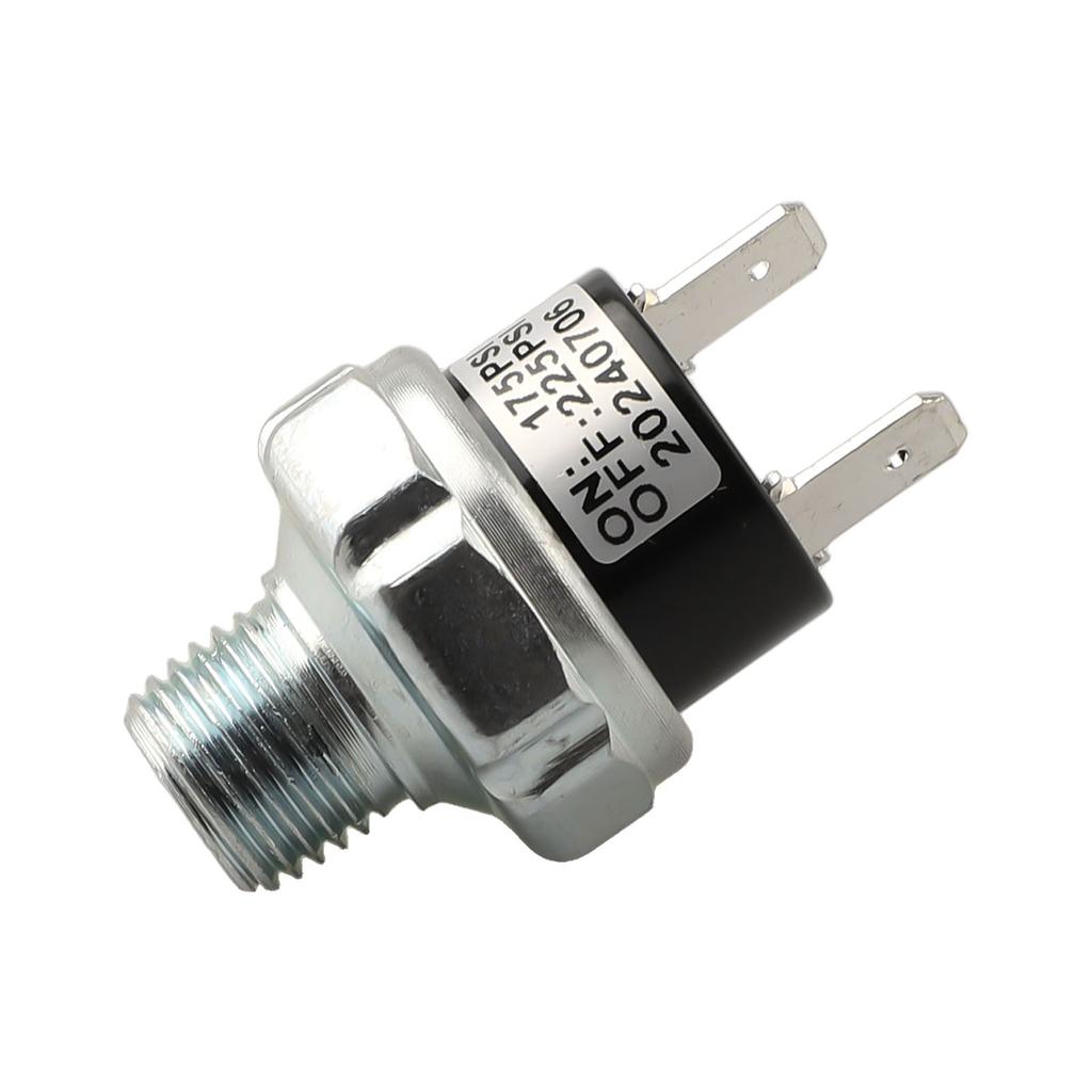 175-225 PSI Switch Silver Black Air Compressor Switch Easy Installation For Air Horns Heavy-duty Applications For Air Compressor