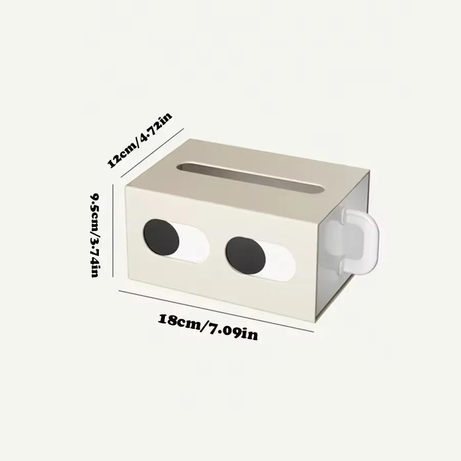 Big Eyed Tissue Box Living Room Home Paper Box Table Decoration Creative Dining Table Cute Facial Expressions Tissue Storage Box
