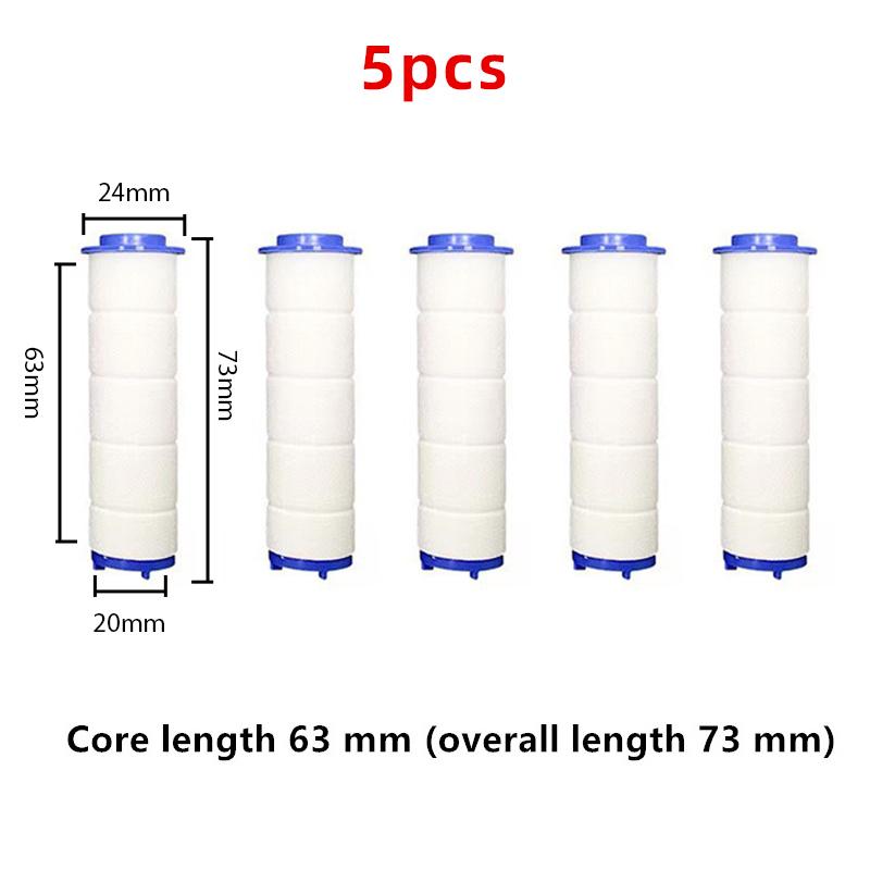 5Pcs Spray Head PP Cotton Filter Cartridge Is Suitable For Most Handheld Shower Bathroom Accessories