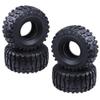 Premium Soft Rubber 2.2" Tyres With Foam For Axial Wraith Scx10 Jeep Trx-4 Rock Crawlers