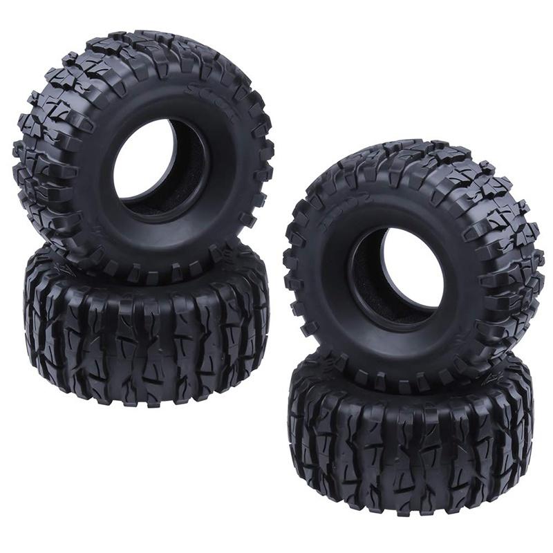 Premium Soft Rubber 2.2" Tyres With Foam For Axial Wraith Scx10 Jeep Trx-4 Rock Crawlers