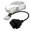 20pin OBD Connector for Tesla Model 3 before January 2019 For X431 OBD2 Diagnostic Adapter Cable 20pin Male/Female to OBD2 16pin