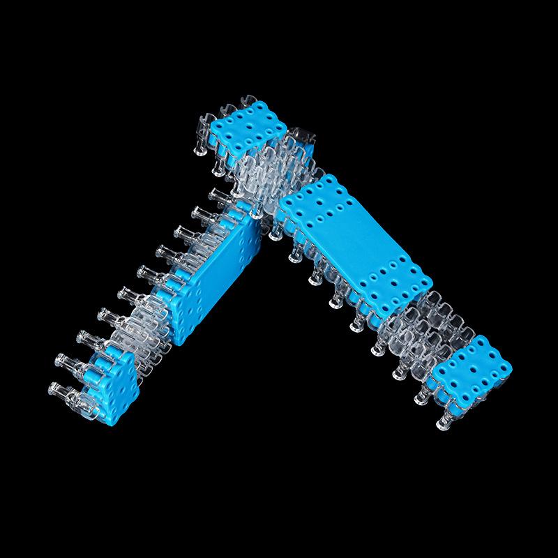 Ensemble d'outils bleus pour tisser des bracelets en élastiques DIY