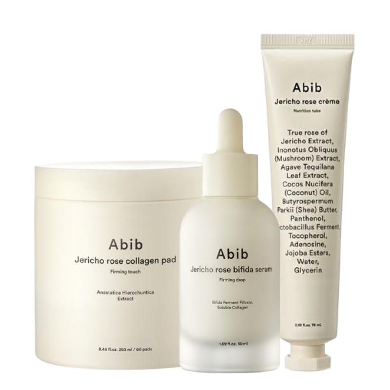 Abib Resurrection Plant Collagen Skincare Set (Collagen Pad 60 Pads + Serum 50ml + Cream 75ml)