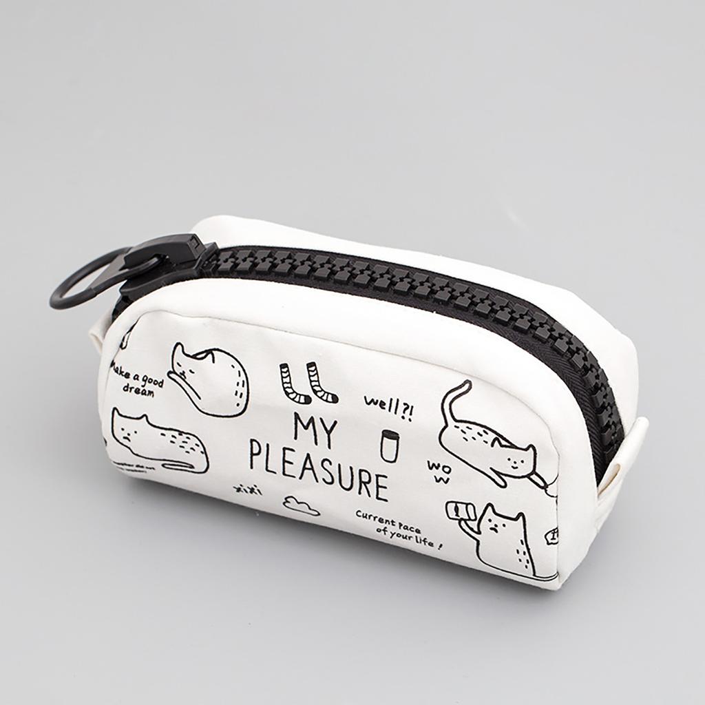 Capybara Pencil Case Kawaii Large Capacity Pen Bag Cute Animal Element Pencil Bag For Student Term Begins School Supplies 2025